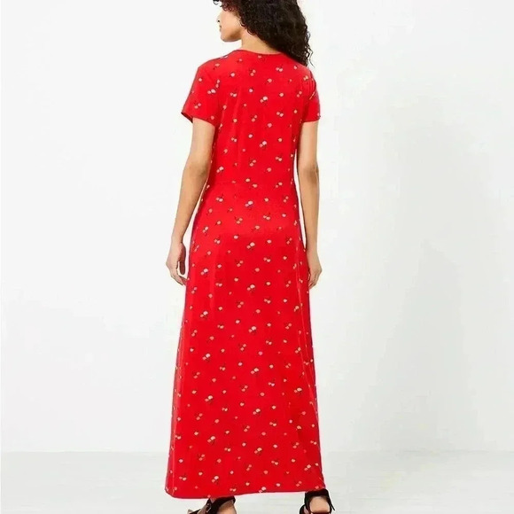 LOFT Petite Cherry Twist Maxi Dress XS NWT - Picture 3 of 7